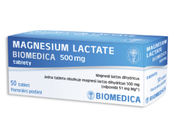 MAGNESIUM LACTATE BIOMEDICA 500MG TBL NOB 50