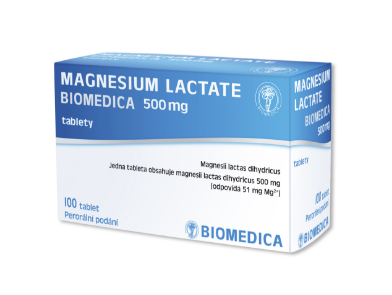 MAGNESIUM LACTATE BIOMEDICA 500MG TBL NOB 100